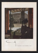 publicité 1946 parfum parfumeur Coty place Vendôme dos Zofaly  Passion flacon