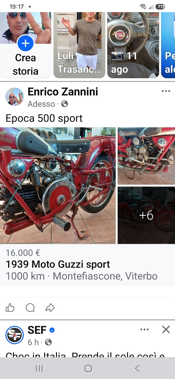 moto guzzi 500 sprt epoca