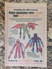 MEGO MICRONAUTS ALIEN CREATURES REPTO . MEMBROS . ANTRON GLOW BRAIN SERIES Ad