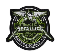 Metallica Seek And Destroy Since 1981 100% Fuel By Vol. Patch | Metal Band Logo