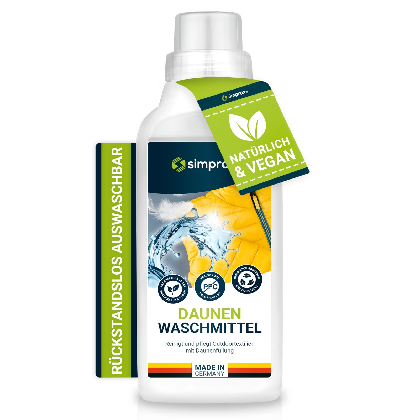 Lessive liquide duvet spéciale pour préserver le gonflant des plumes