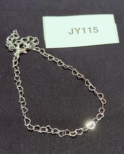 Silver-Tone Heart Link Bracelet / Anklet – JY115
