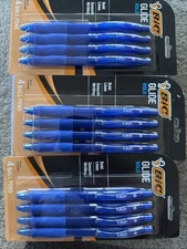 BIC VLGBP41-Blu Velocity Bold Retractable Ball Pen Bold Point 1.6mm Blue Lot 3