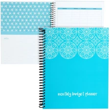 Monthly Budget Planner with Pockets, Bill Organizer, Expense Tracker Notebook