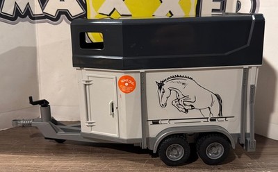 Bruder Horse Box Trailer  90768 Gray Black Farm Toy Accessory Germany