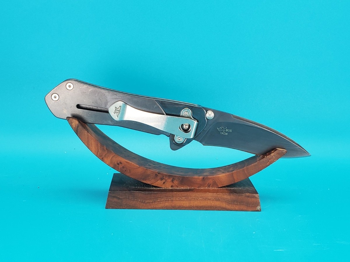 BUCK KNIFE 015 LUX MED AVID BOS 13C26 SANDVIK FRAME LOCK PLAIN