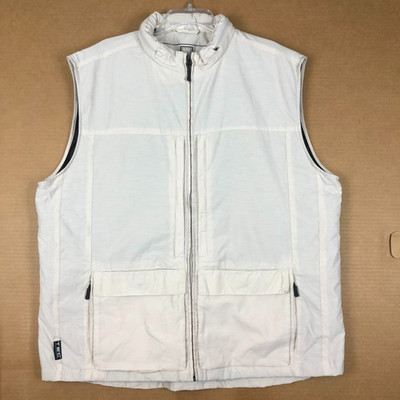 ScotteVest QUEST Vest Mens XXL Creme Tech Pockets Travel Gadgets Magnet