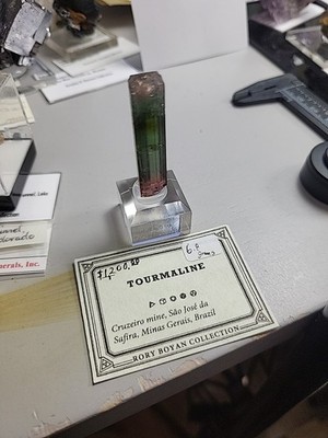 Tourmaline Var Elbaite (Miniature) Cruzeiro Mine, Minas Gerais, Brazil. 6.8 g