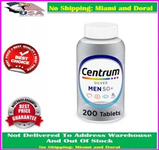 Centrum Silver Multivitamin For Men 50 Plus 200 Count Multimineral Supplement