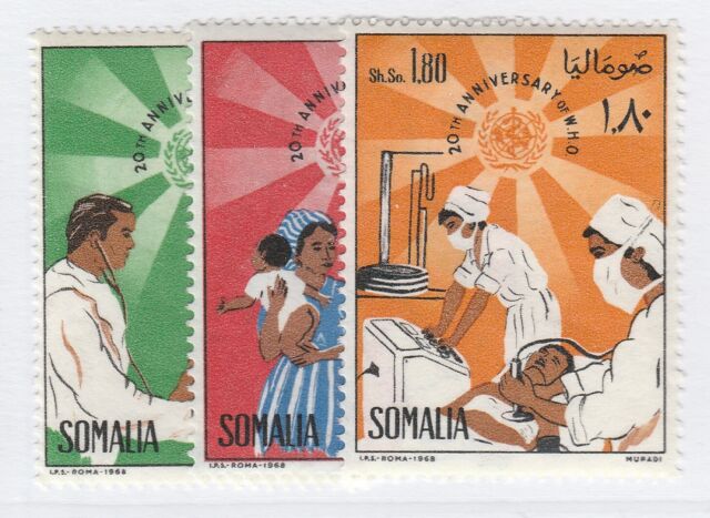 Somalia 1968 WHO World Health Organization ONU Medicine MNH** Set A25P12F17268 Somalia 1968 WHO World Health Organization ONU Medicine MNH** Set A25P12F17268