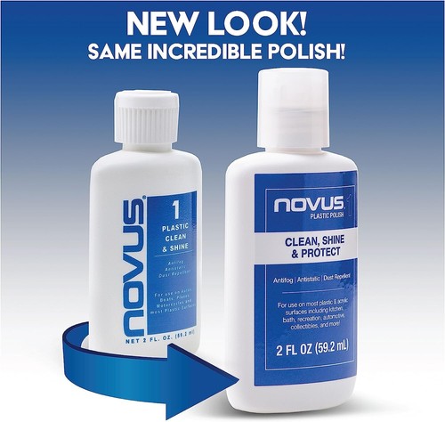 Novus Plastic Polish Kit #1, #2 8oz. with 2 Polish Mates