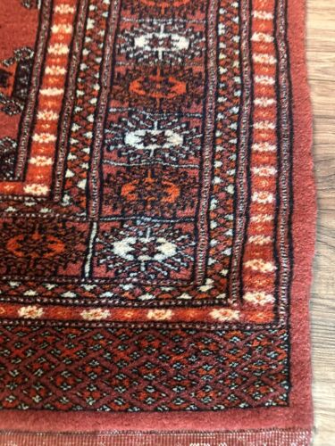 !!!!Hand Woven!! Wool Pile Tribal Jaldar Bokhara. Pakistani Rug !!Just Cleaned!! - Picture 3 of 9