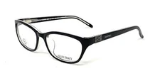 ELLEN TRACY Women's Eyeglasses Frames Isa Black Laminate 51mm