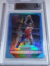 2015 Prizm Dominique Wilkins #275 LIGHT BLUE /199 On Card Auto BGS Authenticated