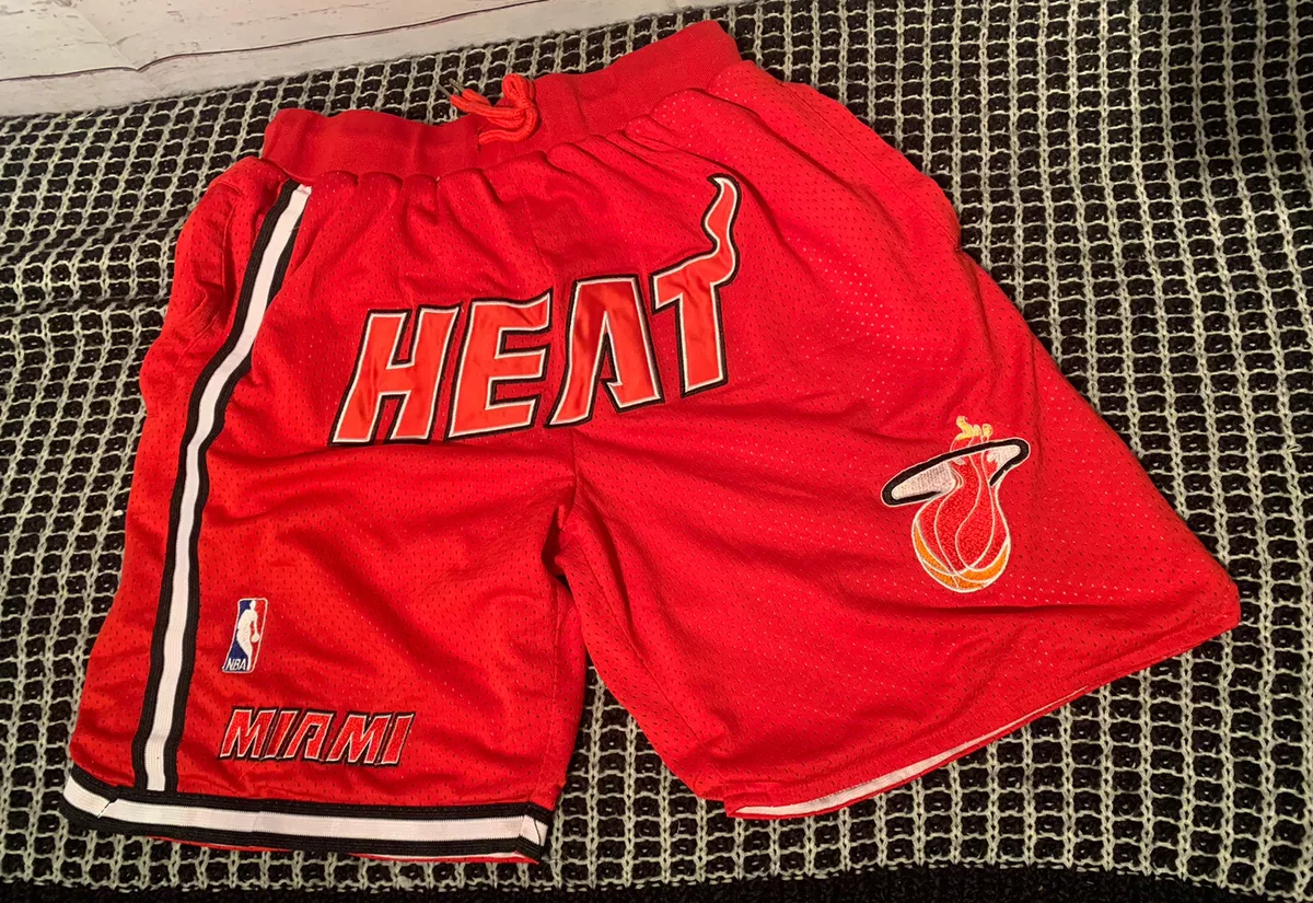 Mens Miami Heat Shorts, Heat Basketball Shorts, Running Shorts