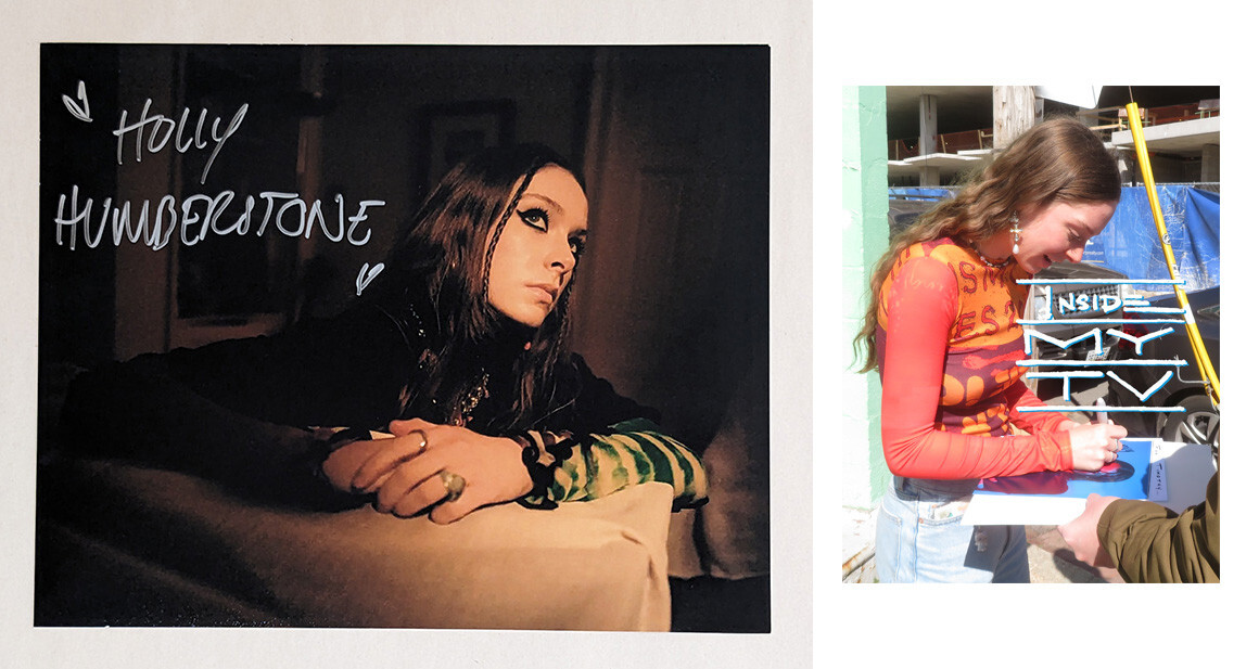 Holly Humberstone 直筆サイン入り レコード HOLLY HUMBERSTONE HAND SIGNED 8x10 PHOTO POP SINGER AUTOGRAPH