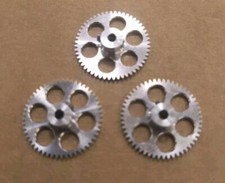 Set Of 3 ARP Slot Car Lightened Aluminum Gear 52T 64 Pitch 3/32 Axle