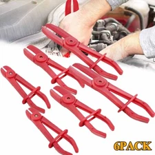6Pcs/Set Flexible Hose Clamps Line Clamp Hose Pinch Off Pliers Tools Kit New
