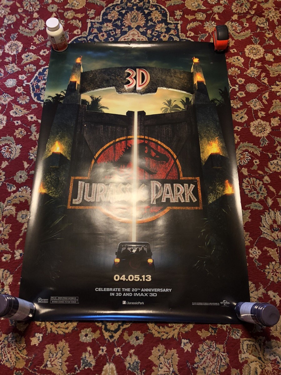 JURASSIC PARK 3D MOVIE POSTER, 27x40, ORIGINAL, 2-SIDED | eBay