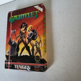Nintendo NES Gauntlet Game With Box & Game Tested Authentic