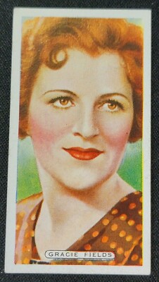 1935 Ardath Film Stage and Radio Stars Tobacco Card #15 Gracie Fields 