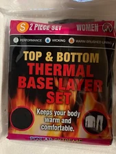 Polar Extreme Women’s Small Top & Bottom Thermal Base Layer Set New Small