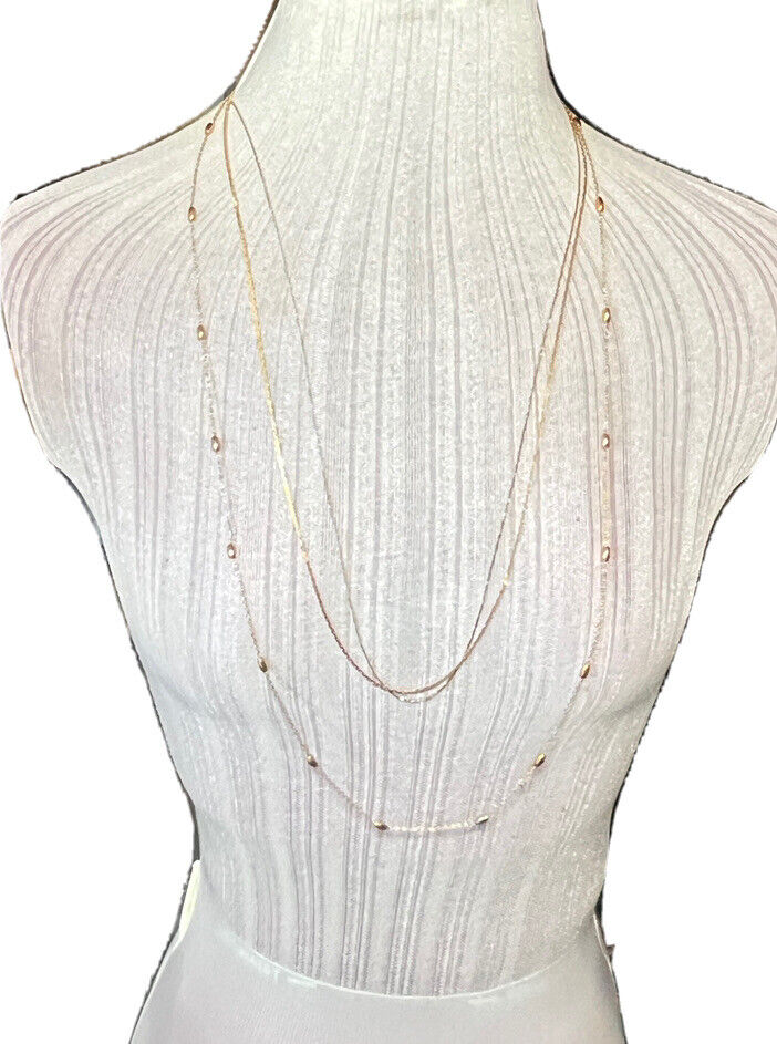 Napier Vintage 90's Lot 3 Goldtone Chain Necklace… - image 1