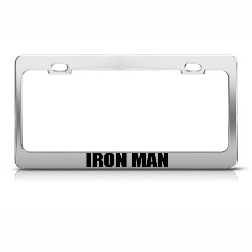 License Plate Frame Iron Man Car Accessories Stainless Steel eBay