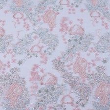 1 Mètre Sequin Brillant Maille Broderie Tissu Respirant DIY Robe Vêtements Art À