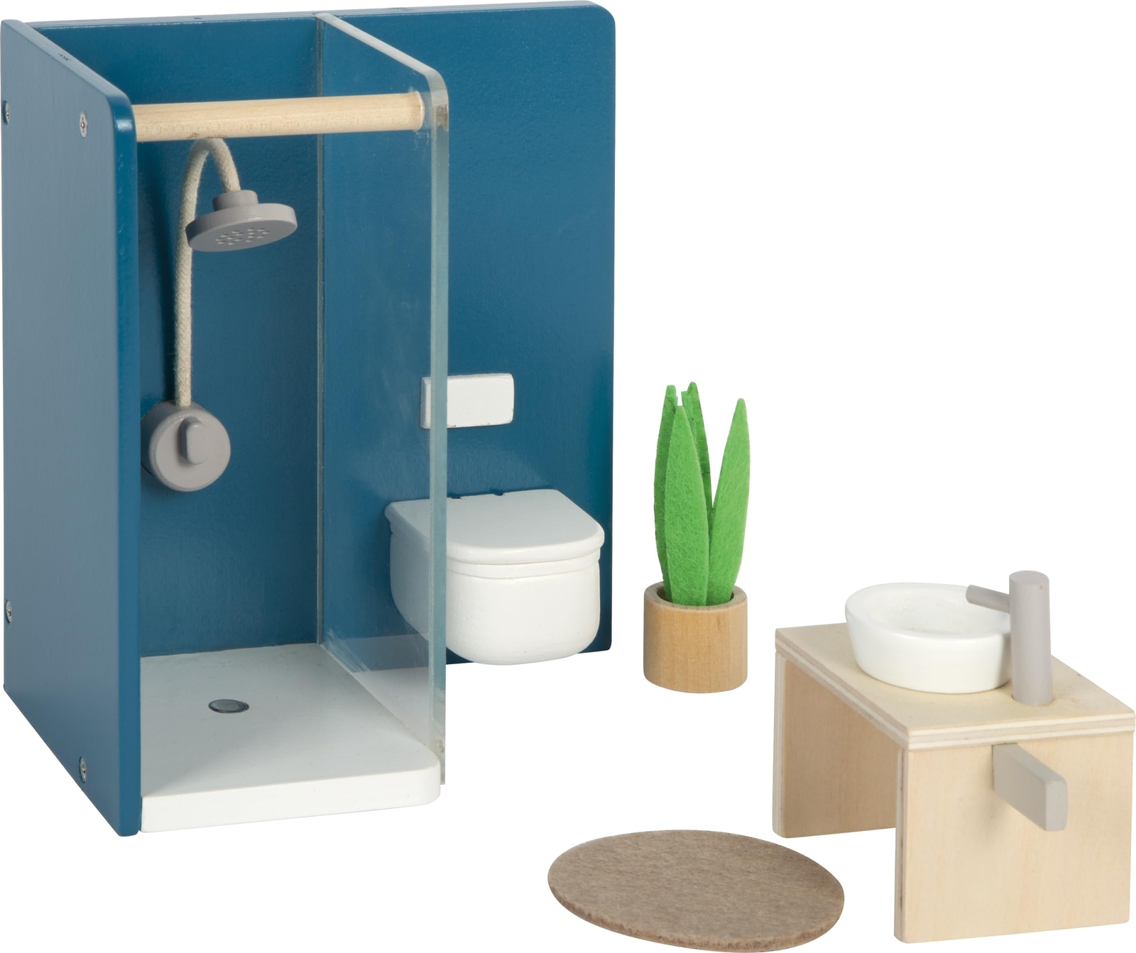 small foot houten poppenhuis meubeltjes badkamer, meubelset voor het poppenhuis,