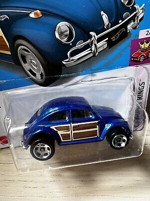 1998 Hot Wheels Surf 'N Fun Series 2/4 VW Bug Blue Volkswagen Beetle #962  NOC