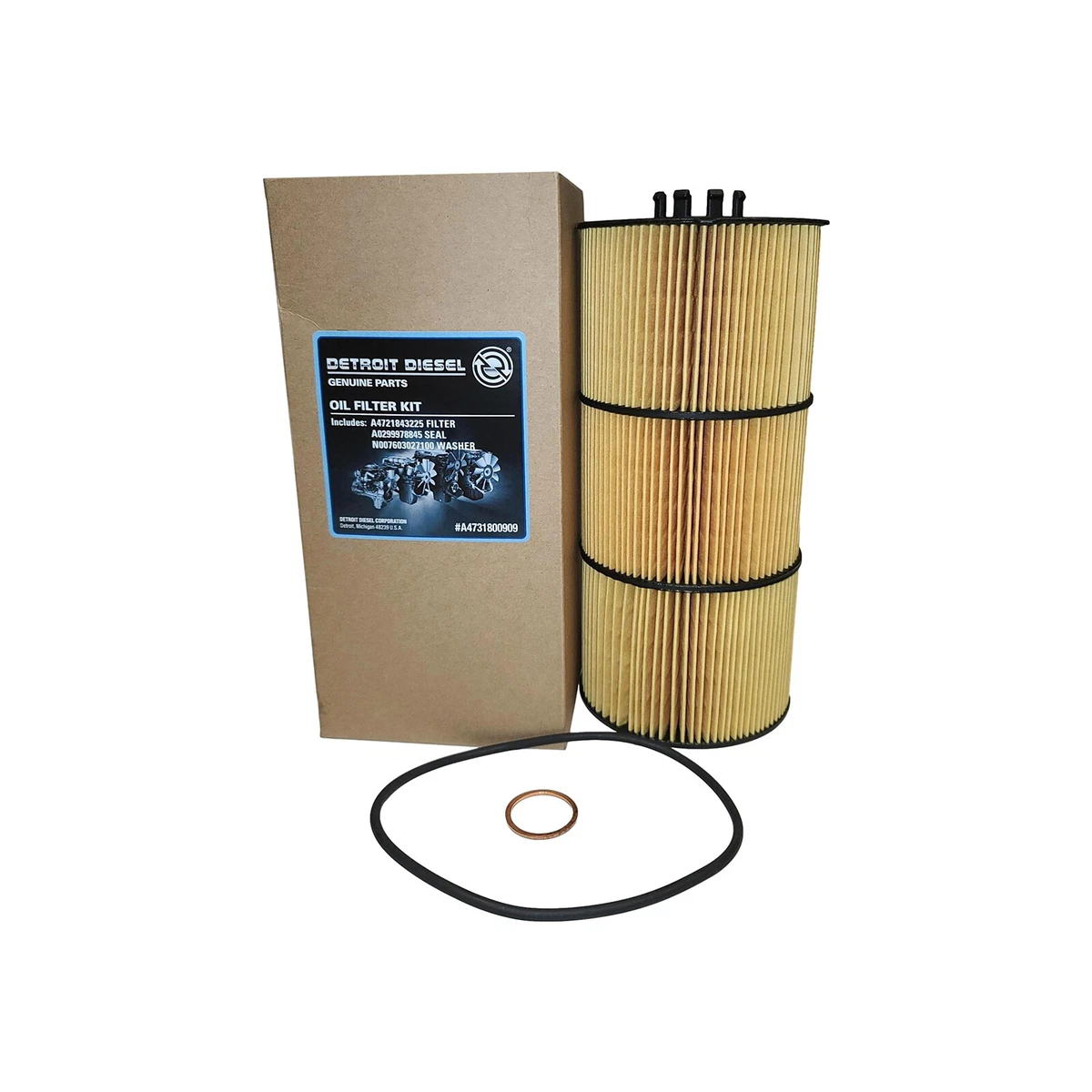 Genuine DETROIT OIL FILTER A4731800909 A4731800409 | eBay