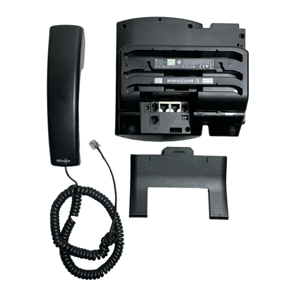 Polycom VVX 410 Business Phone 12-Line Gigabit VoIP PoE HD Voice w/ Stand - Image 3 of 4