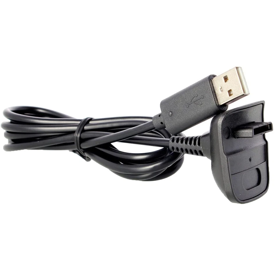 Cavo ricarica cavetto caricabatteria USB pr controller wireless gamepad Xbox 360 - Immagine 3 di 4