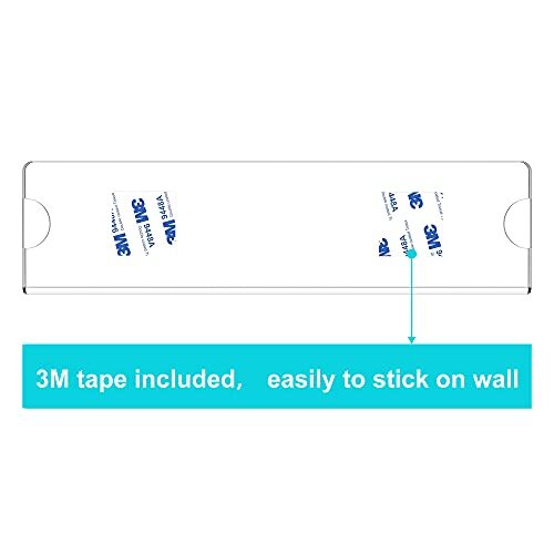Acrylic Wall Name Plate Holder, 2x8 Inch Pack Clear Acrylic Sign Holder