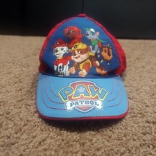 Kids Paw Patrol Hat Blue Red Adjustable Nickelodeon Baseball Cap
