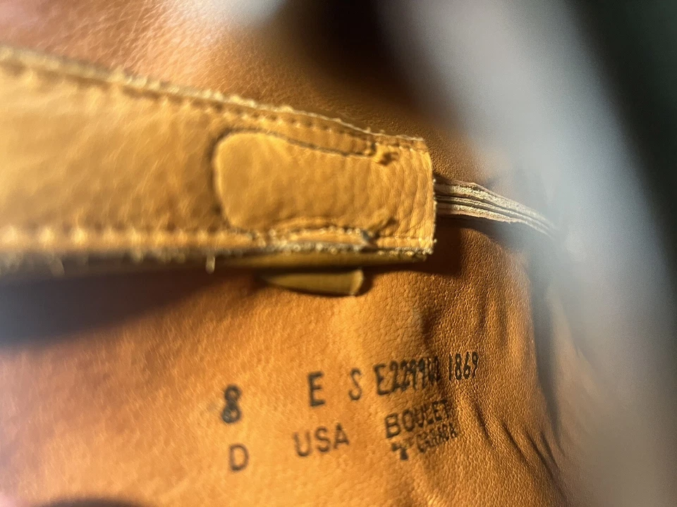 Botas vaqueras Boulet para hombre de cuero negro caramelo 1869 talla 8 Foto 3 de 4