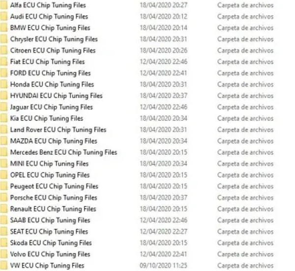 24 MAP ECU TUNING FILES /STAGE 1/ STAGE 2 [16,4GB]