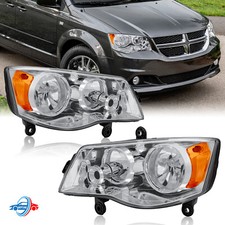 Par de faros para Dodge Grand Caravan 2011-20 Chrysler Town & Country 2008-16