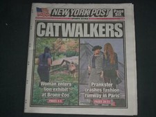 2019 OCTOBER 2 NEW YORK POST NEWSPAPER - WOMAN ENTERS LION EXHIBIT AT BRONX ZOO 2019 OCTOBER 2 NEW YORK POST NEWSPAPER - WOMAN ENTERS LION EXHIBIT AT BRONX ZOO