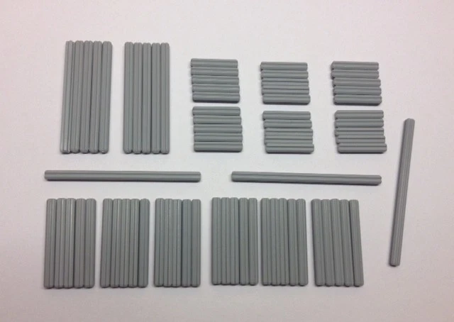 Lego Technik Technic Achse Set Kreuzachse 3 5 7 9 hellgrau 60485 73 Teile NEU