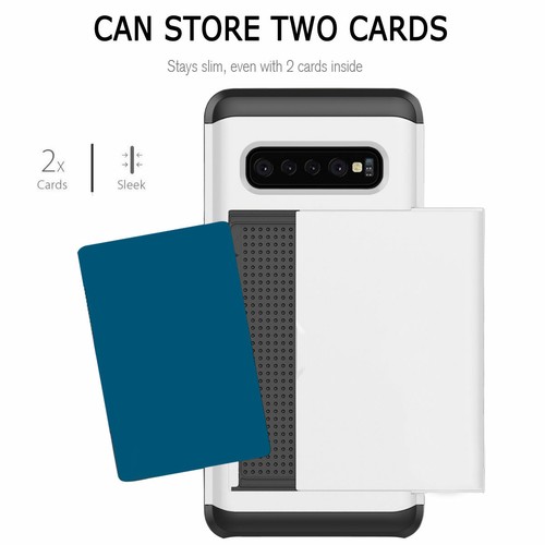 For Samsung S10 5G S10e S10 Plus Shockproof Hard Phone Case with Card Holder - Picture 85 of 89