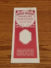 John Deere Stationary Hit & Miss Gasoline Engine Type E Brochure Reprint 