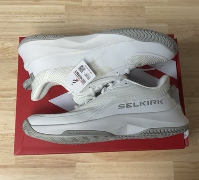Selkirk Mens Court Strike Pro White/LTGRAY Pickleball Shoes Size 12.5