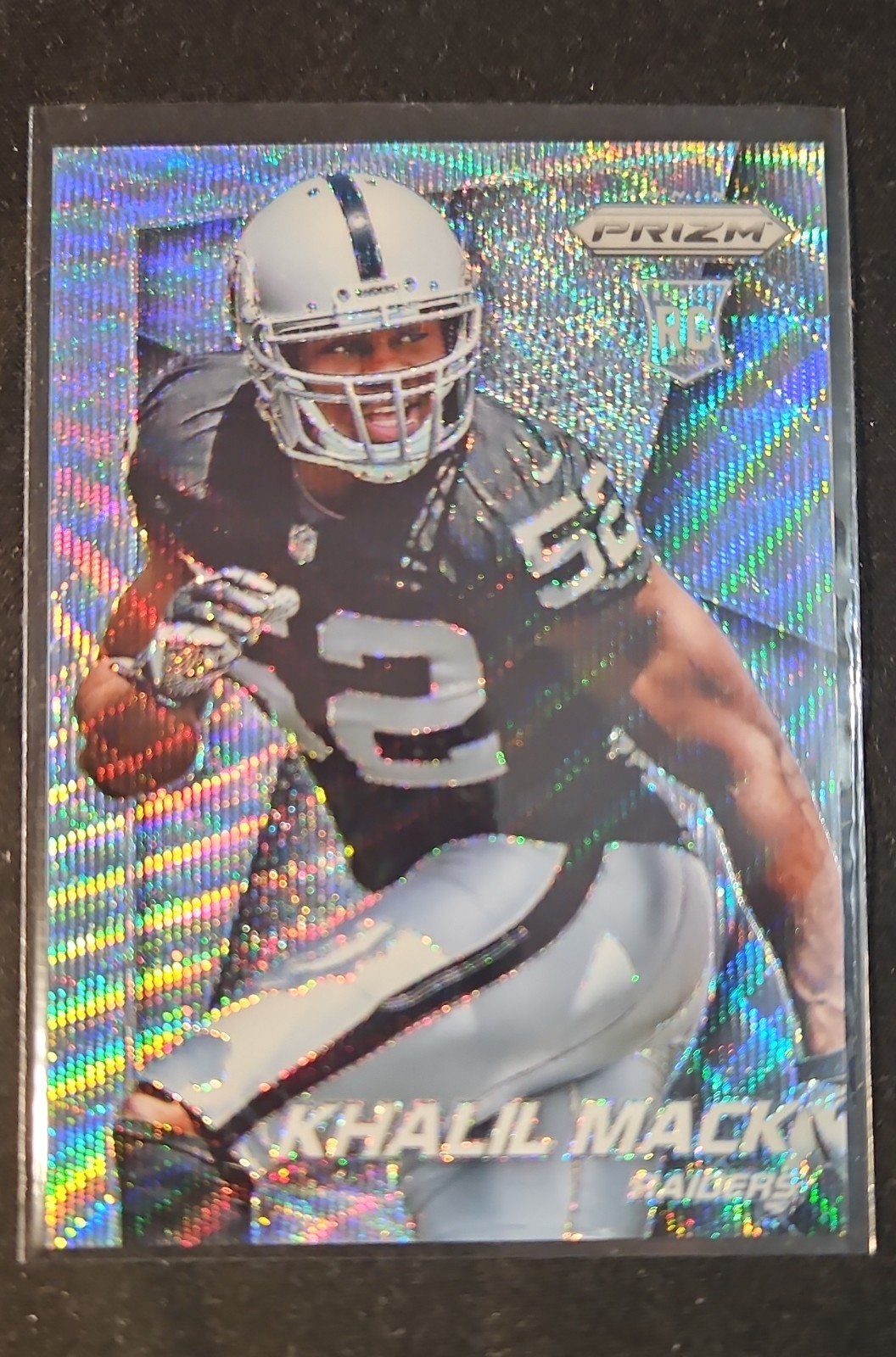 2014 Panini Prizm - Khalil Mack #218 Light Blue Wave Prizm 49/99 (RC)