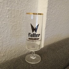 Altes Bierglas Falter weissbier Brauerei Hof/Bayern 0,2 l