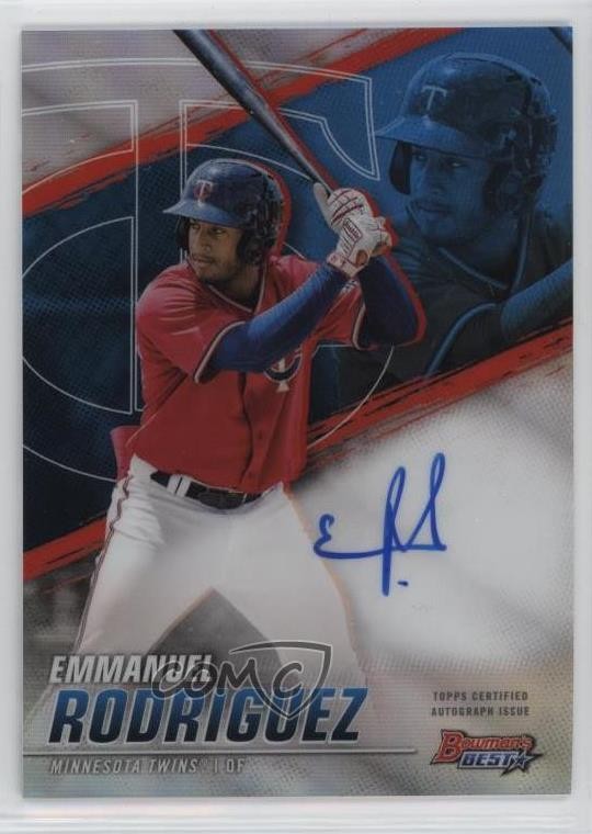 2021 Bowman's Best of 2021 Refractor Emmanuel Rodriguez #B21-ERO Auto 0au4