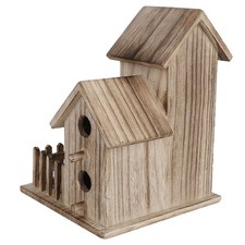 Hot Wooden Birdhouse Small Outdoor Garden Birds Nesting Box Bird House Pets