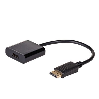 AKYGA Adapter HDMI F - DisplayPort M 0,15M für Computermonitor Schwarz