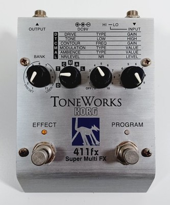 Vintage Korg ToneWorks 411fx Super Multi FX Guitar Pedal - PARTS REPAIR AS IS